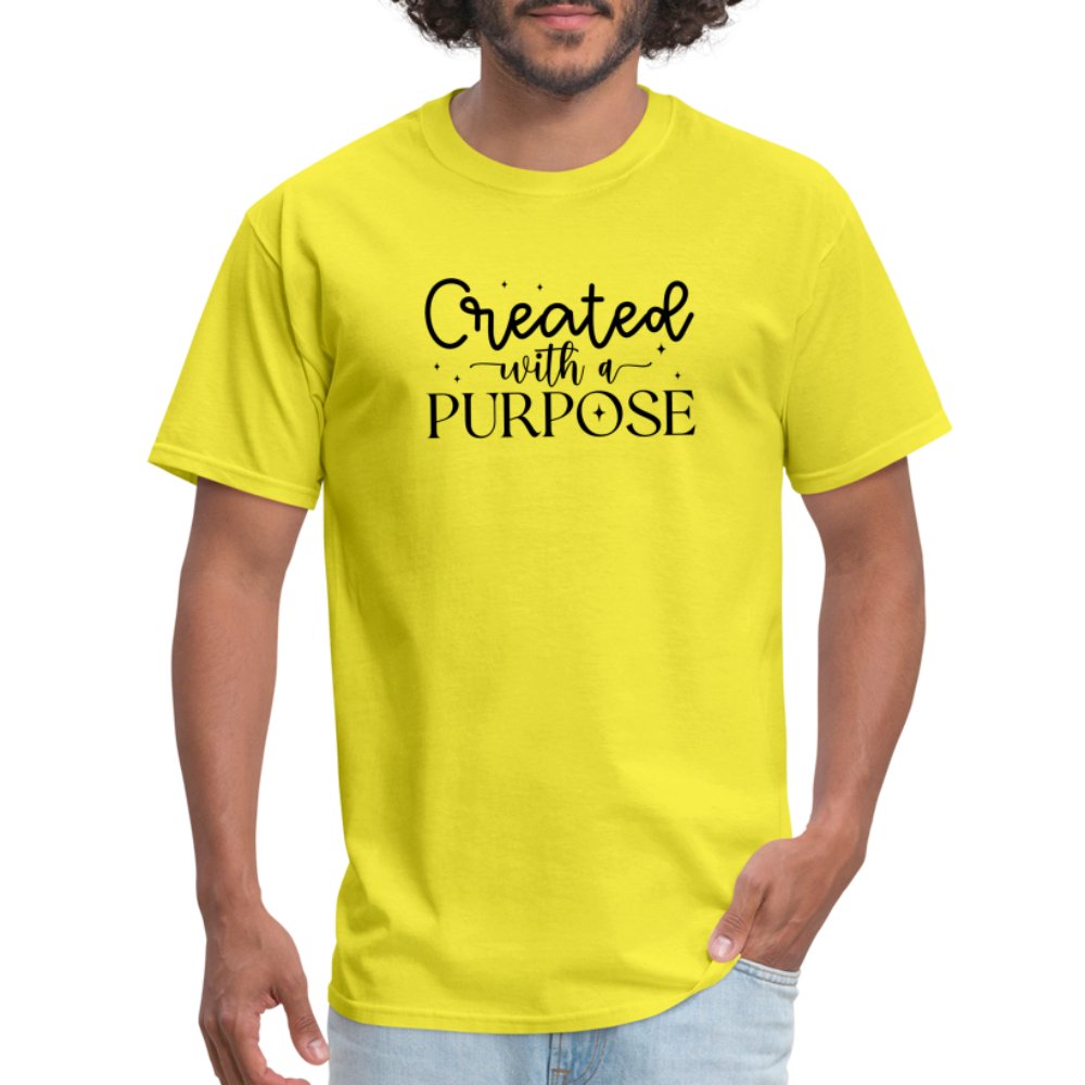 Created with a Purpose T-Shirt - option1# - Unisex Classic T-Shirt | Fruit of the Loom 3930