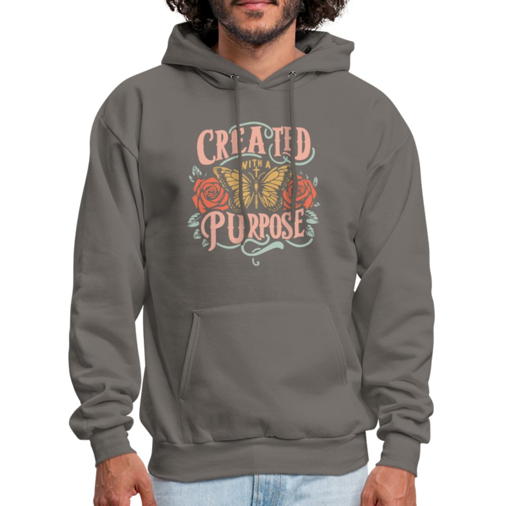 Created with a Purpose Unisex Hoodie - asphalt gray