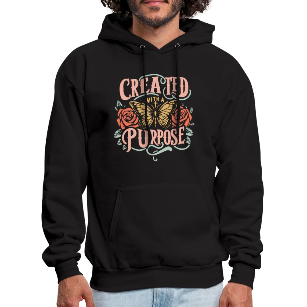 Created with a Purpose Unisex Hoodie - black