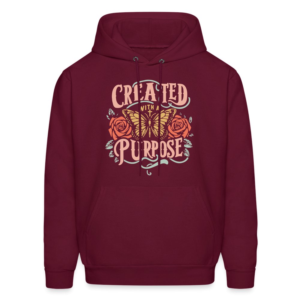 Created with a Purpose Unisex Hoodie - burgundy