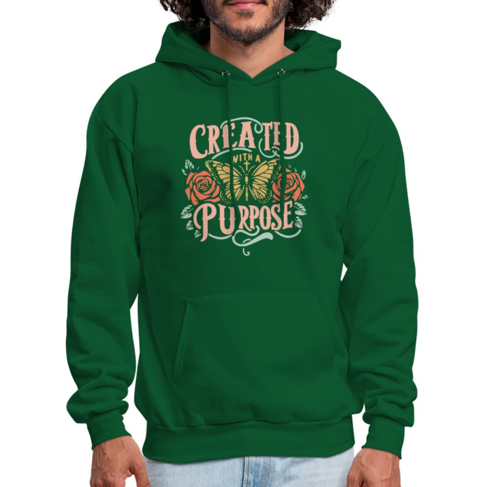 Created with a Purpose Unisex Hoodie - forest green