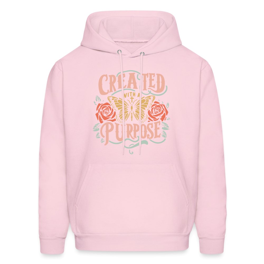 Created with a Purpose Unisex Hoodie - pale pink