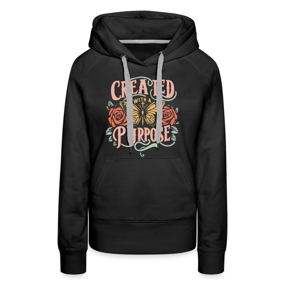 Created with a Purpose Women’s Premium Hoodie - black