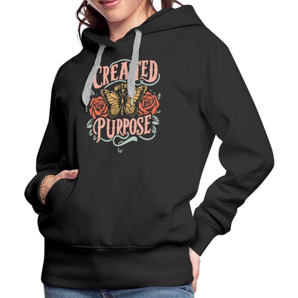 Created with a Purpose Women’s Premium Hoodie - black