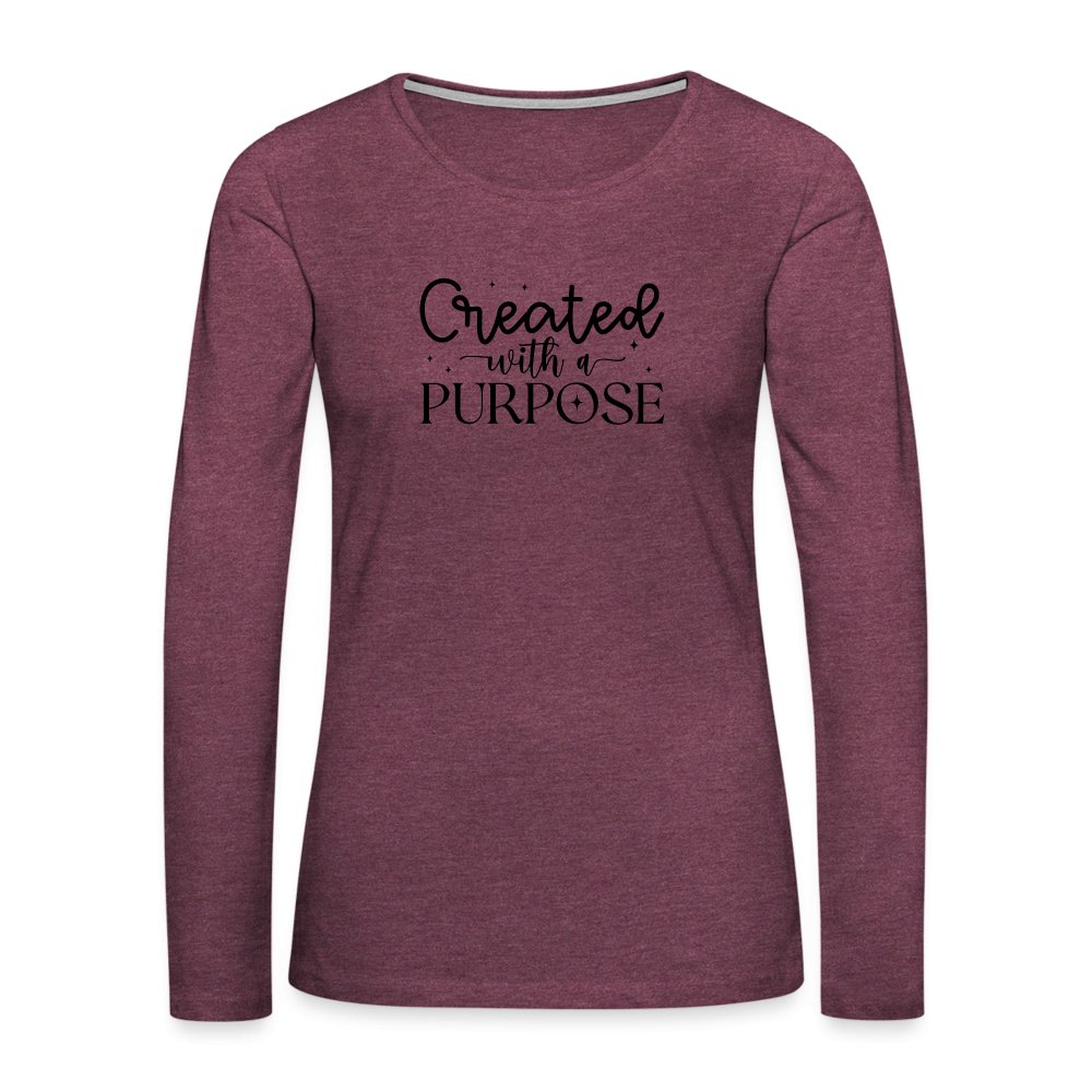 Created with a Purpose Women's Premium Long Sleeve T-Shirt - option1# - Women's Premium Long Sleeve T-Shirt | Spreadshirt 876