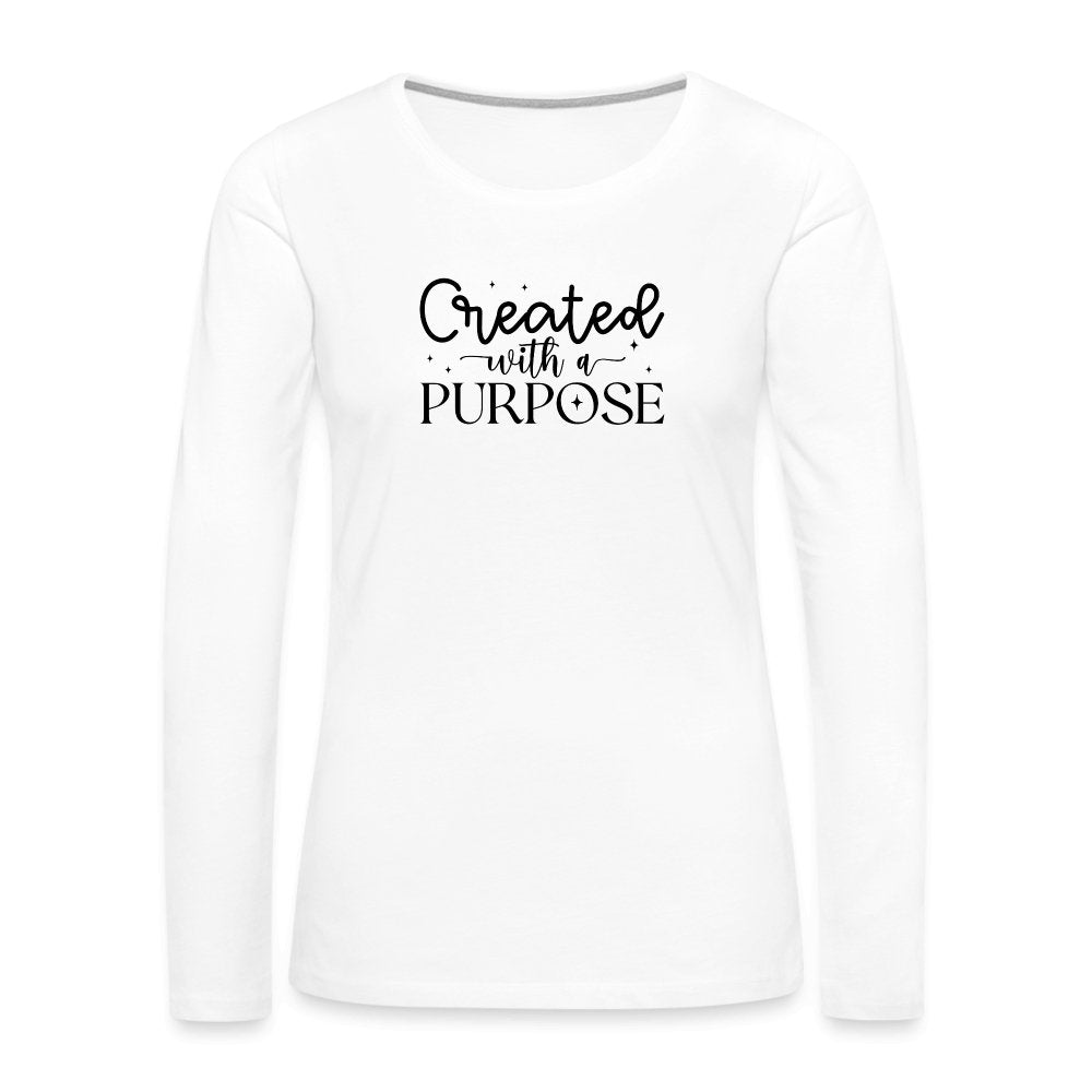 Created with a Purpose Women's Premium Long Sleeve T-Shirt - option1# - Women's Premium Long Sleeve T-Shirt | Spreadshirt 876