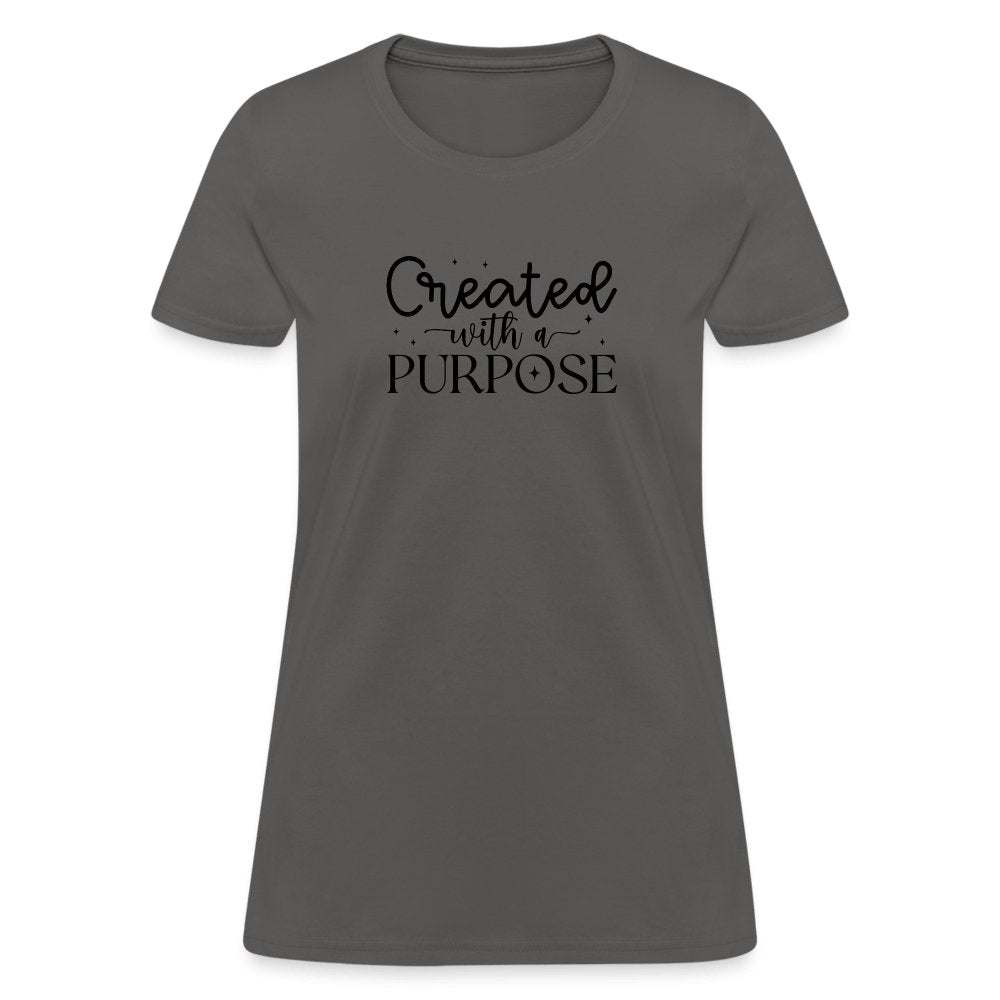 Created with a Purpose Women's T-Shirt - option1# - Women's T-Shirt | Fruit of the Loom L3930R