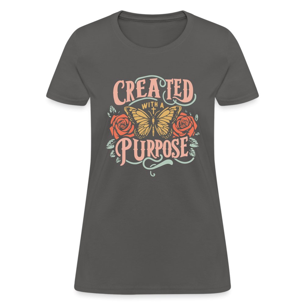 Created with a Purpose Women's T-Shirt - charcoal