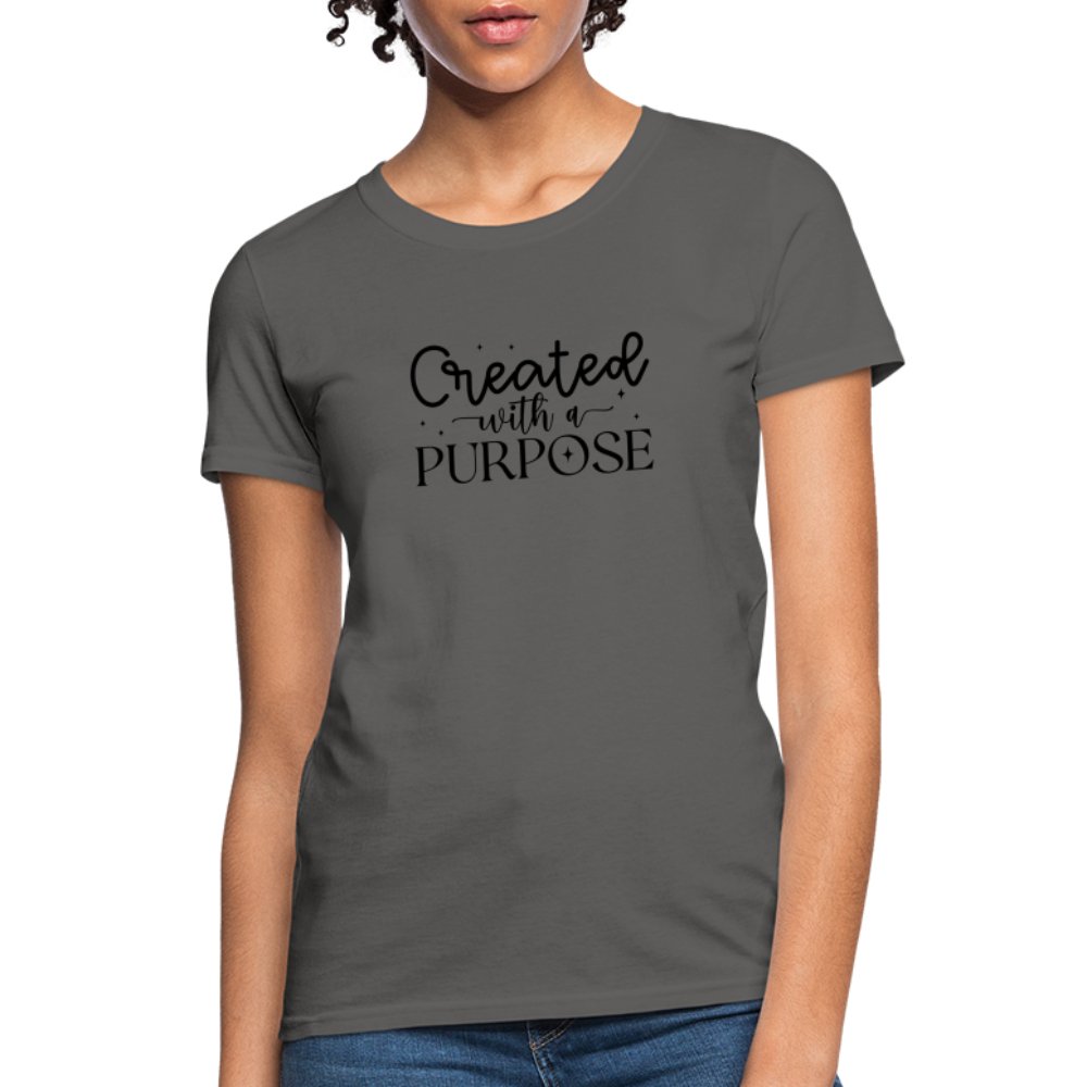 Created with a Purpose Women's T-Shirt - option1# - Women's T-Shirt | Fruit of the Loom L3930R