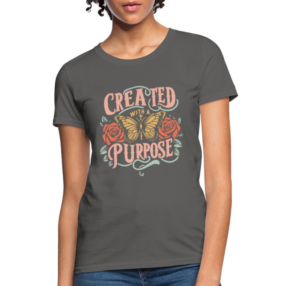 Created with a Purpose Women's T-Shirt - charcoal