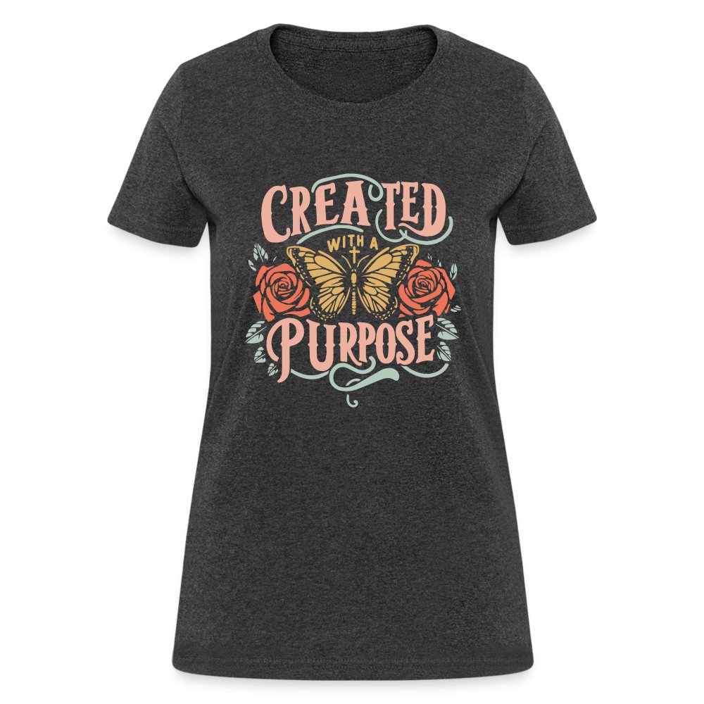 Created with a Purpose Women's T-Shirt - heather black