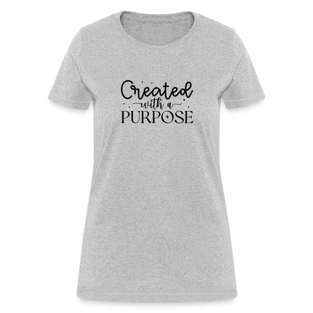 Created with a Purpose Women's T-Shirt - option1# - Women's T-Shirt | Fruit of the Loom L3930R