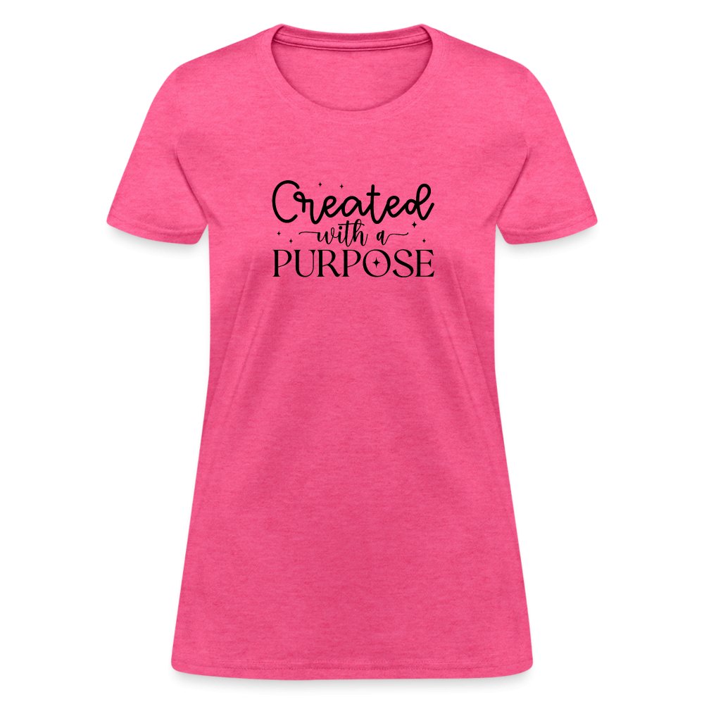 Created with a Purpose Women's T-Shirt - option1# - Women's T-Shirt | Fruit of the Loom L3930R