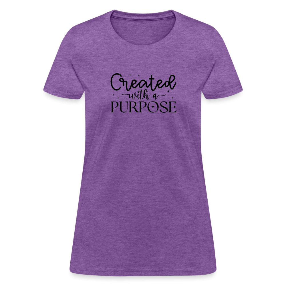 Created with a Purpose Women's T-Shirt - option1# - Women's T-Shirt | Fruit of the Loom L3930R