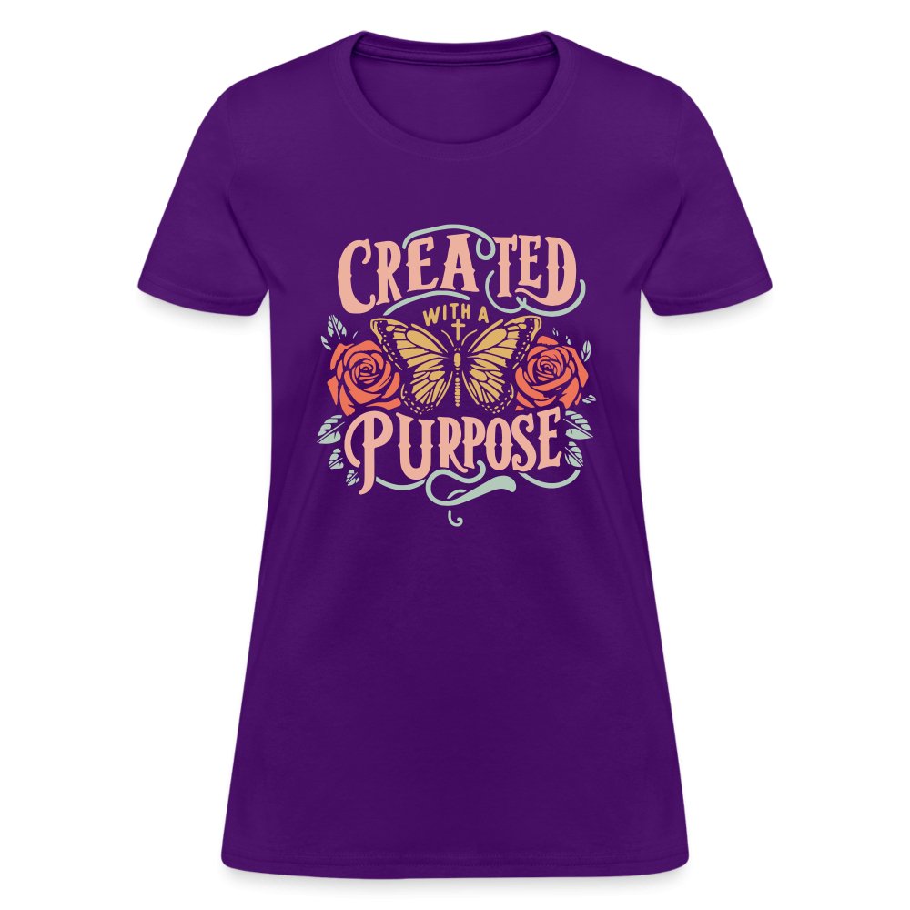 Created with a Purpose Women's T-Shirt - purple