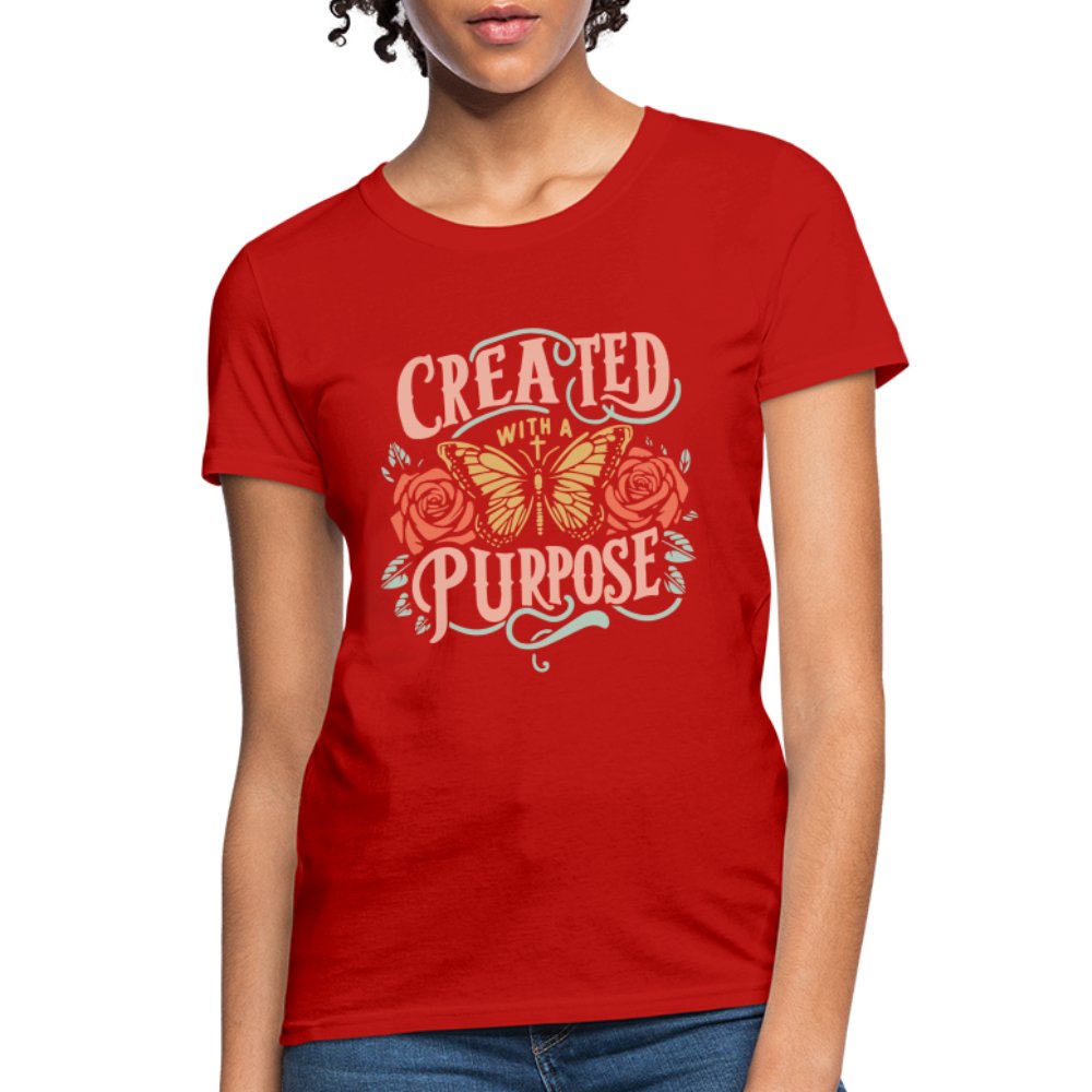 Created with a Purpose Women's T-Shirt - red