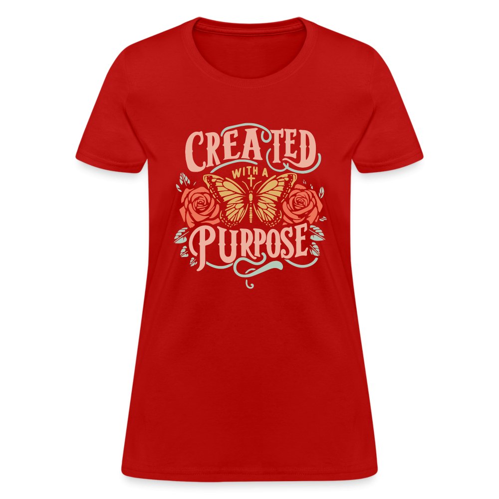 Created with a Purpose Women's T-Shirt - red