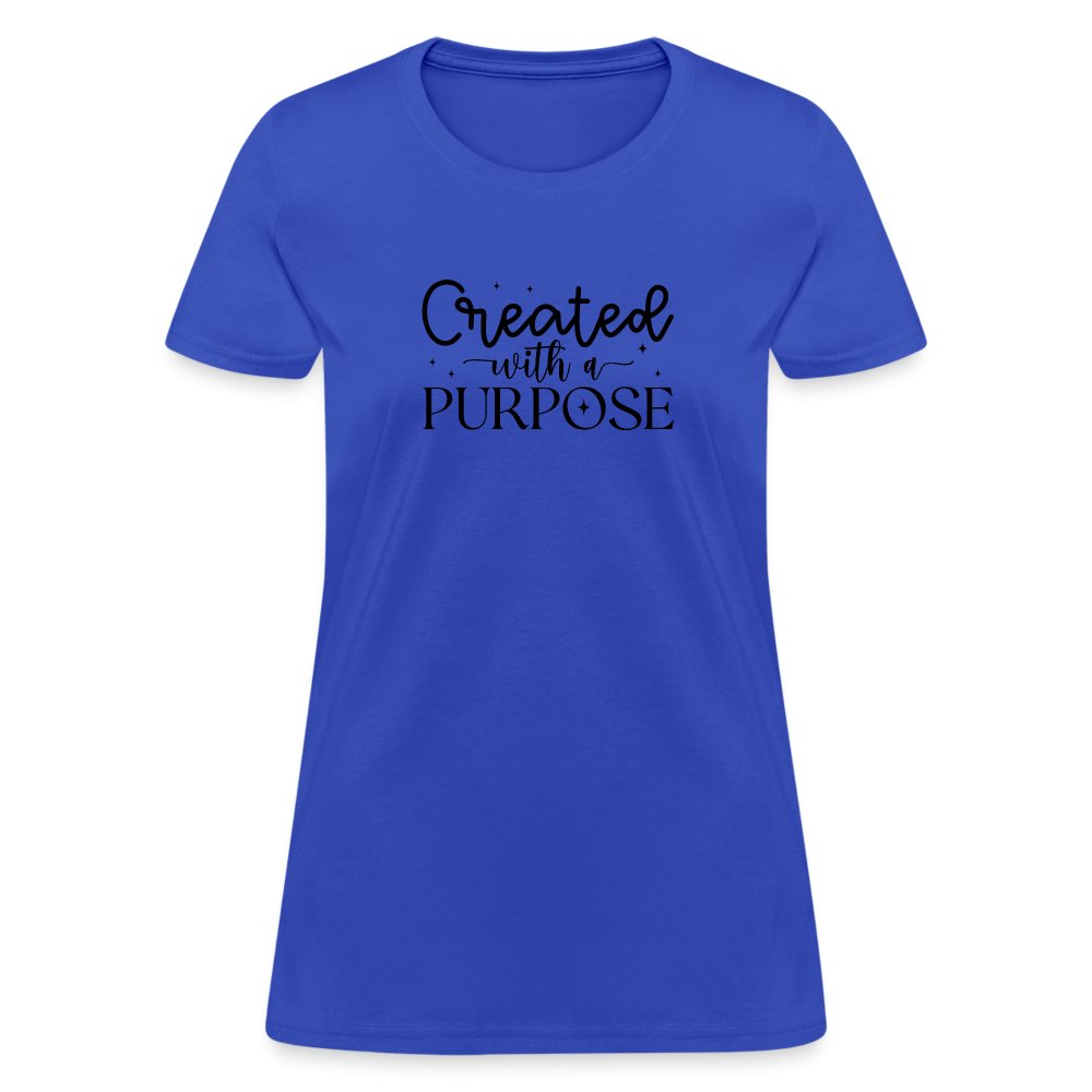 Created with a Purpose Women's T-Shirt - option1# - Women's T-Shirt | Fruit of the Loom L3930R