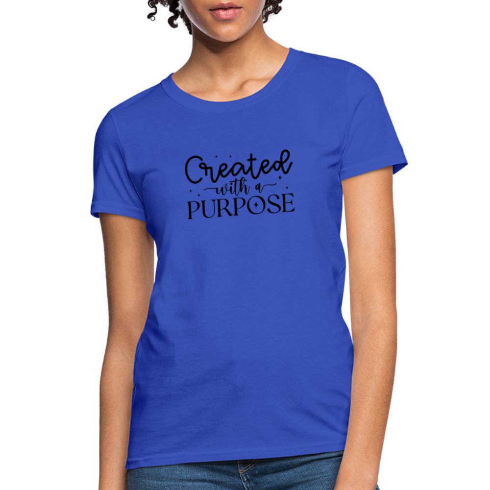 Created with a Purpose Women's T-Shirt - option1# - Women's T-Shirt | Fruit of the Loom L3930R