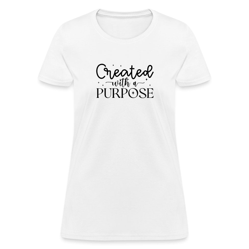 Created with a Purpose Women's T-Shirt - option1# - Women's T-Shirt | Fruit of the Loom L3930R