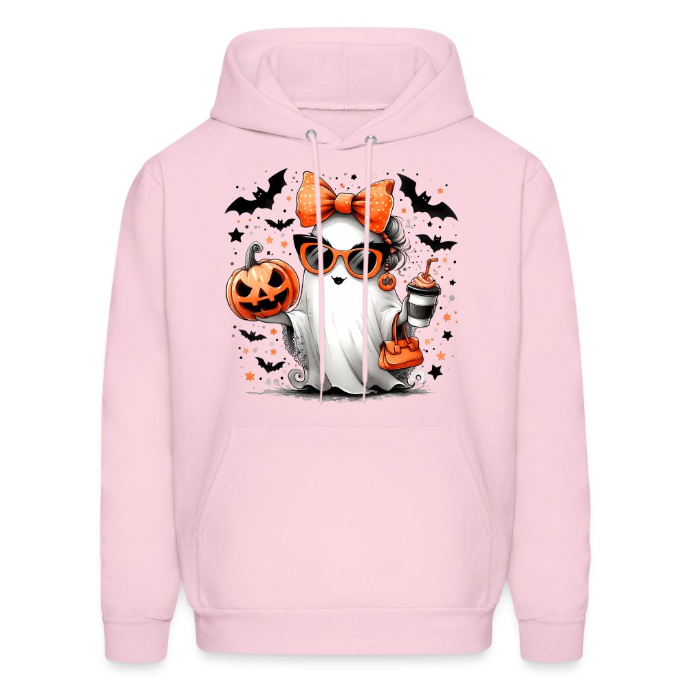 Cute Halloween Mom Ghost Hoodie - pale pink