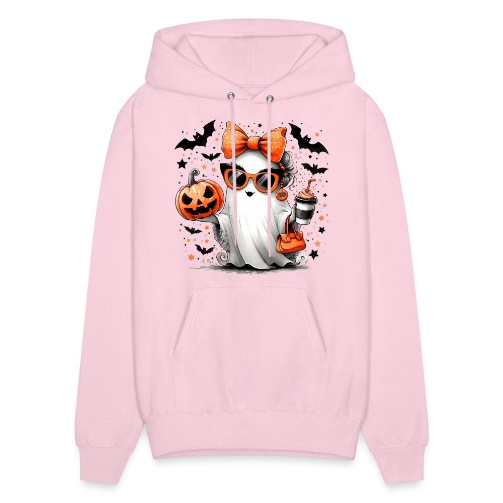 Cute Halloween Mom Ghost Hoodie - pale pink