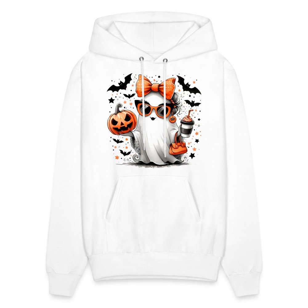 Cute Halloween Mom Ghost Hoodie - white