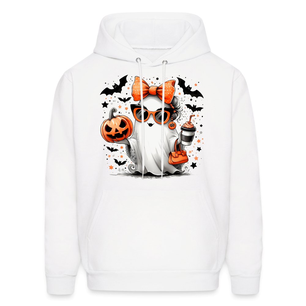 Cute Halloween Mom Ghost Hoodie - white