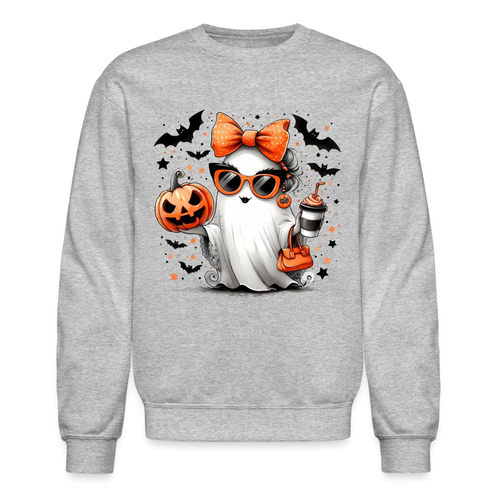 Cute Halloween Mom Ghost Sweatshirt - option1# - Unisex Crewneck Sweatshirt | Gildan 18000