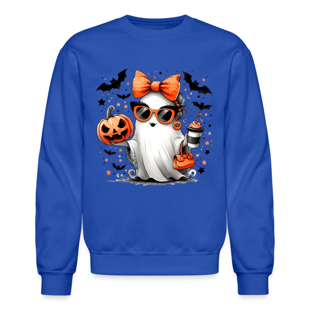 Cute Halloween Mom Ghost Sweatshirt - royal blue