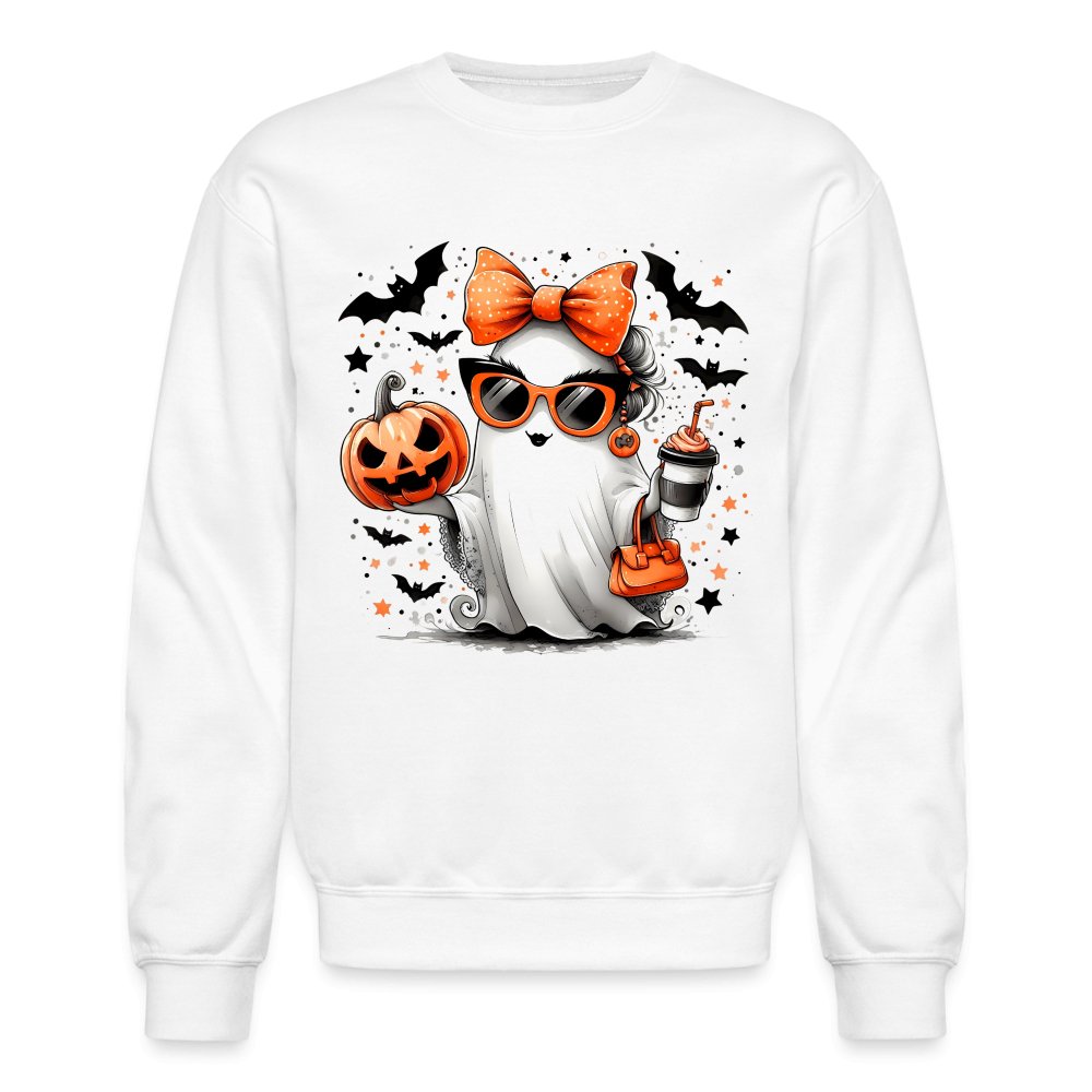 Cute Halloween Mom Ghost Sweatshirt - option1# - Unisex Crewneck Sweatshirt | Gildan 18000