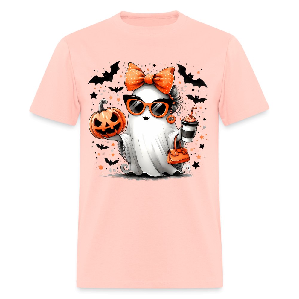 Cute Halloween Mom Ghost T-Shirt - option1# - Unisex Classic T-Shirt | Fruit of the Loom 3930