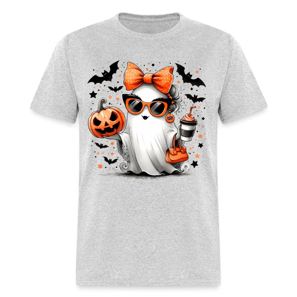 Cute Halloween Mom Ghost T-Shirt - option1# - Unisex Classic T-Shirt | Fruit of the Loom 3930