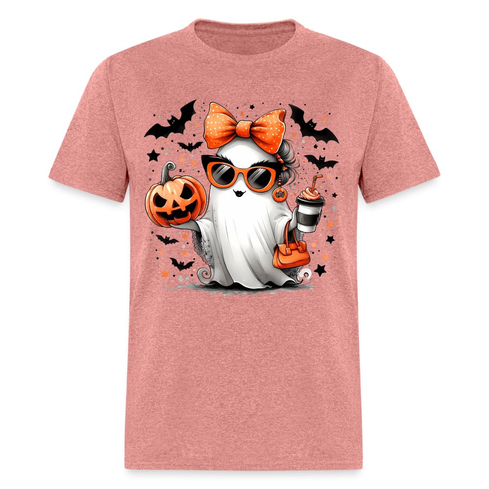 Cute Halloween Mom Ghost T-Shirt - option1# - Unisex Classic T-Shirt | Fruit of the Loom 3930