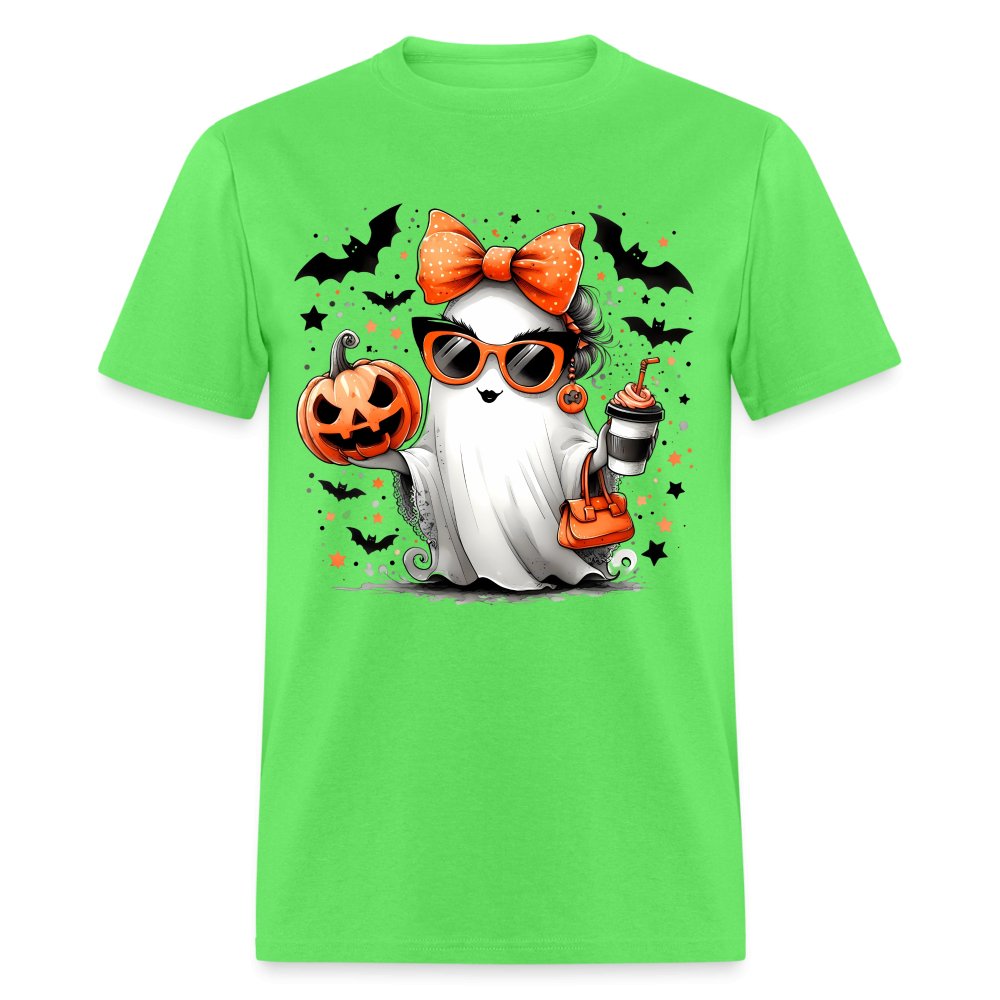 Cute Halloween Mom Ghost T-Shirt - option1# - Unisex Classic T-Shirt | Fruit of the Loom 3930