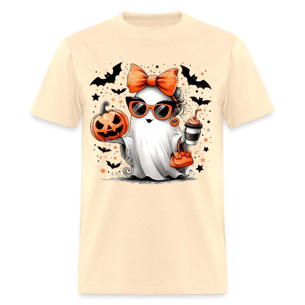 Cute Halloween Mom Ghost T-Shirt - option1# - Unisex Classic T-Shirt | Fruit of the Loom 3930