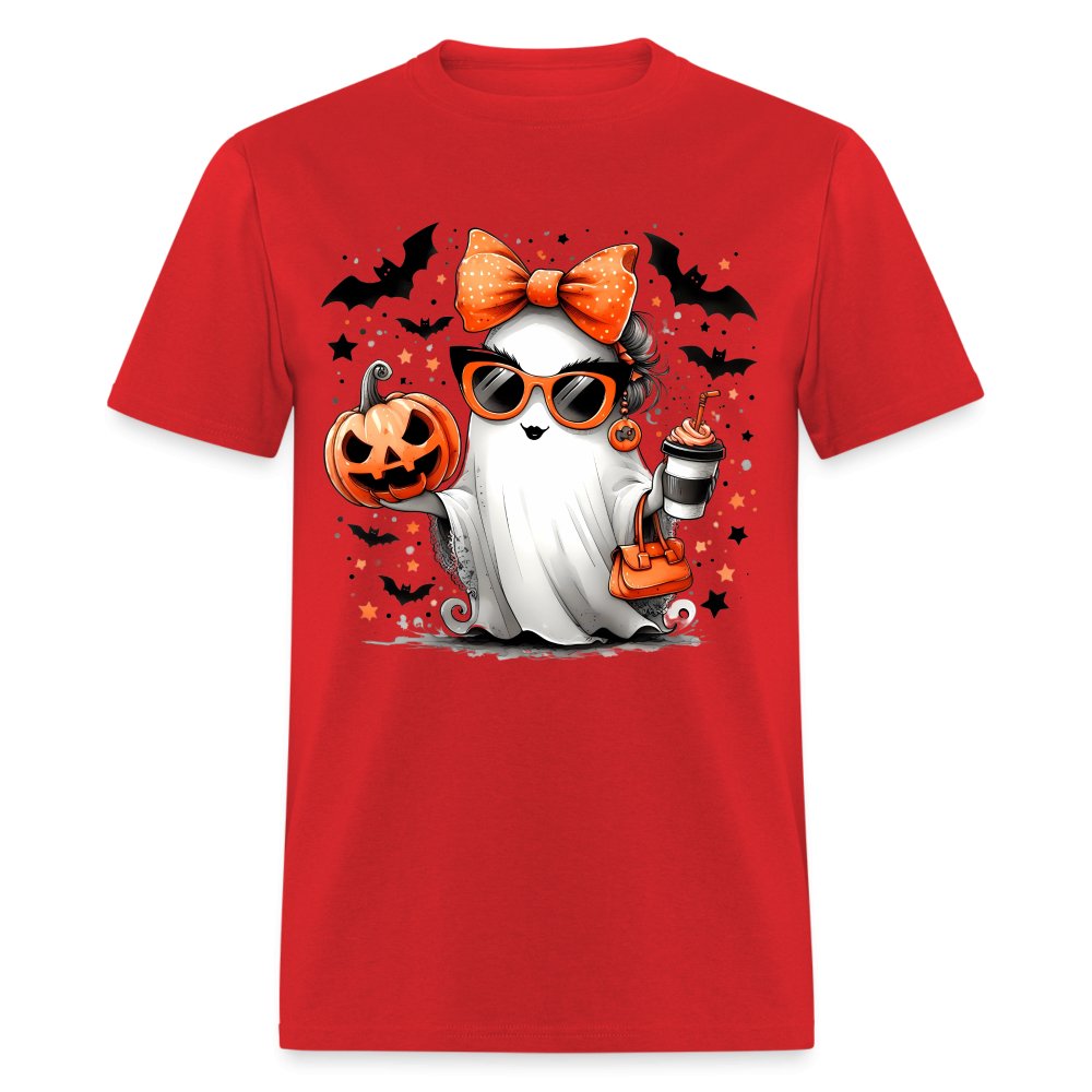 Cute Halloween Mom Ghost T-Shirt - option1# - Unisex Classic T-Shirt | Fruit of the Loom 3930