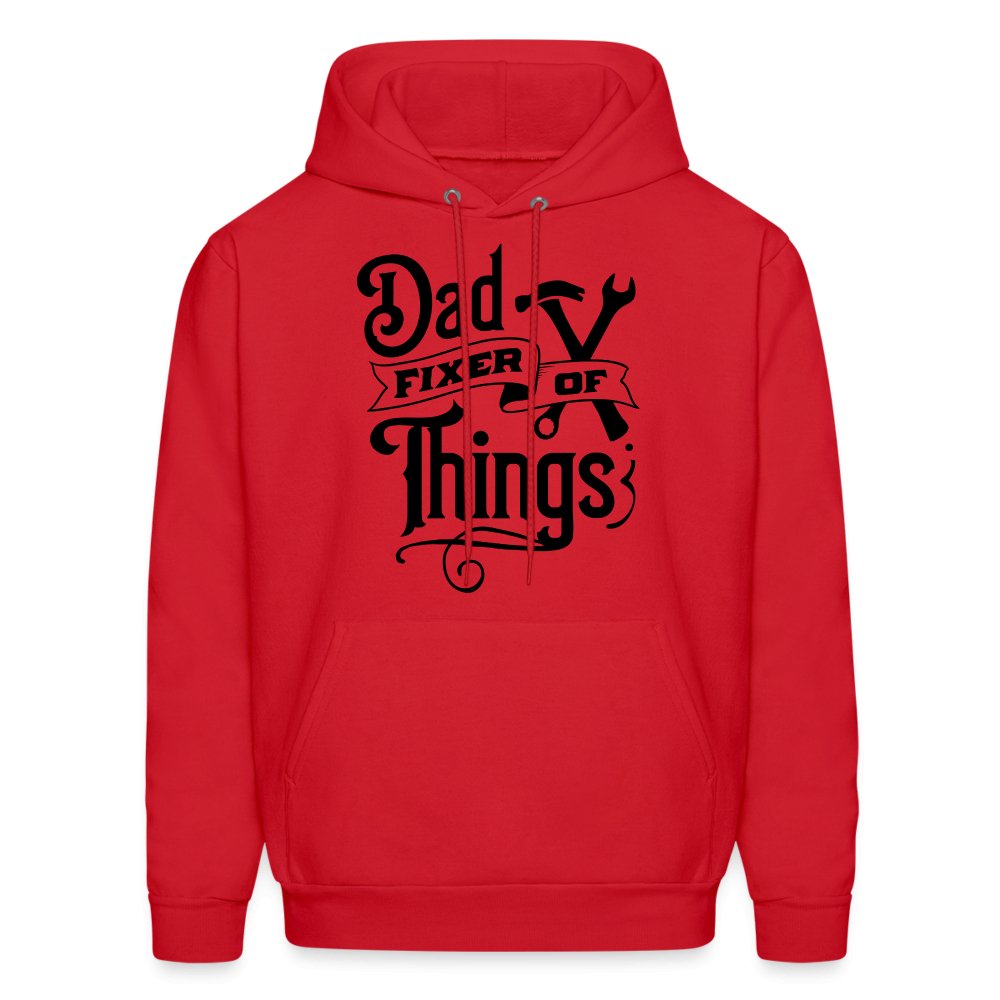 Dad Fixer of Things Hoodie - red