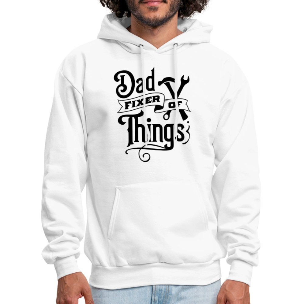 Dad Fixer of Things Hoodie - white