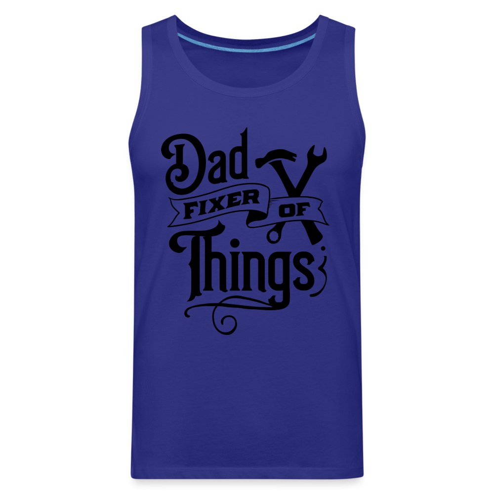 Dad Fixer of Things Men’s Premium Tank Top - royal blue