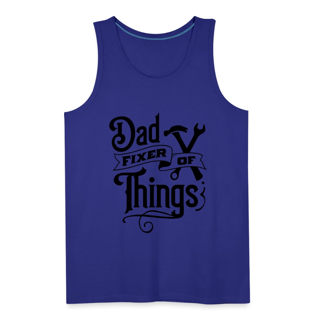 Dad Fixer of Things Men’s Premium Tank Top - royal blue