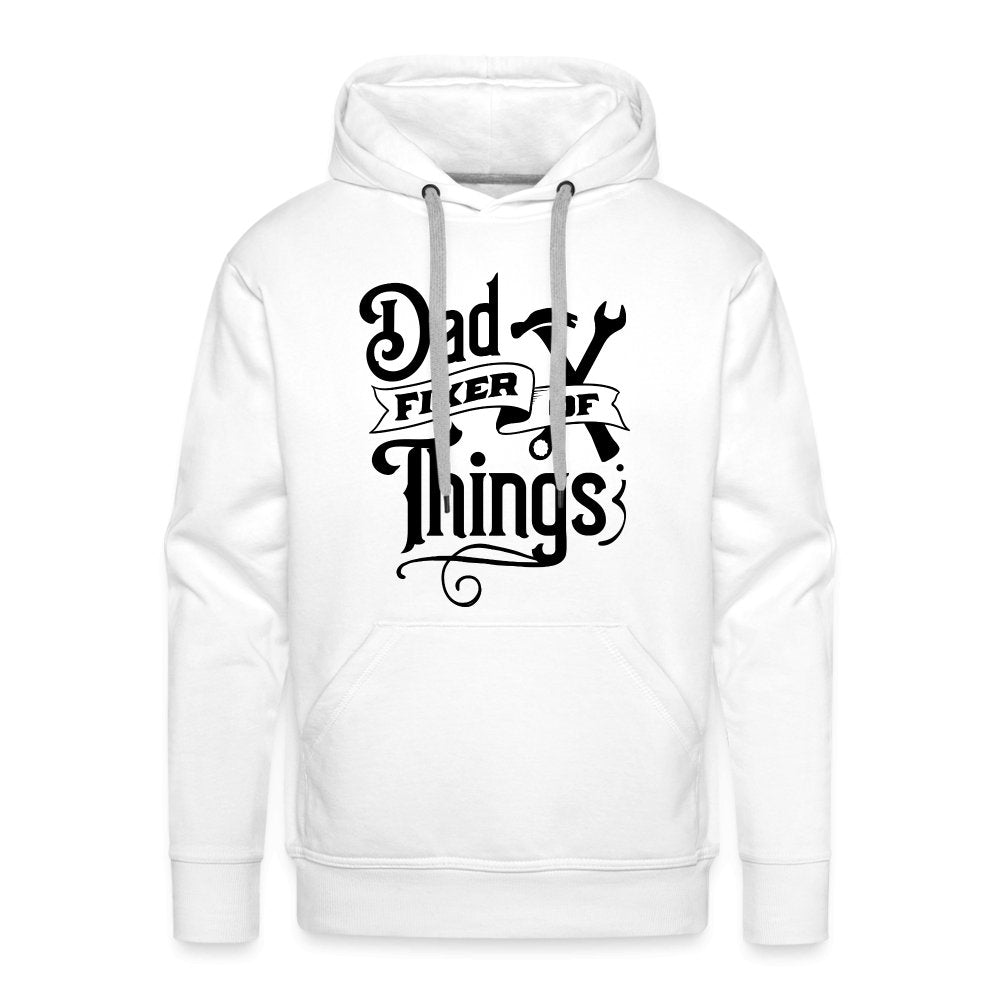 Dad Fixer of Things Premium Hoodie - white