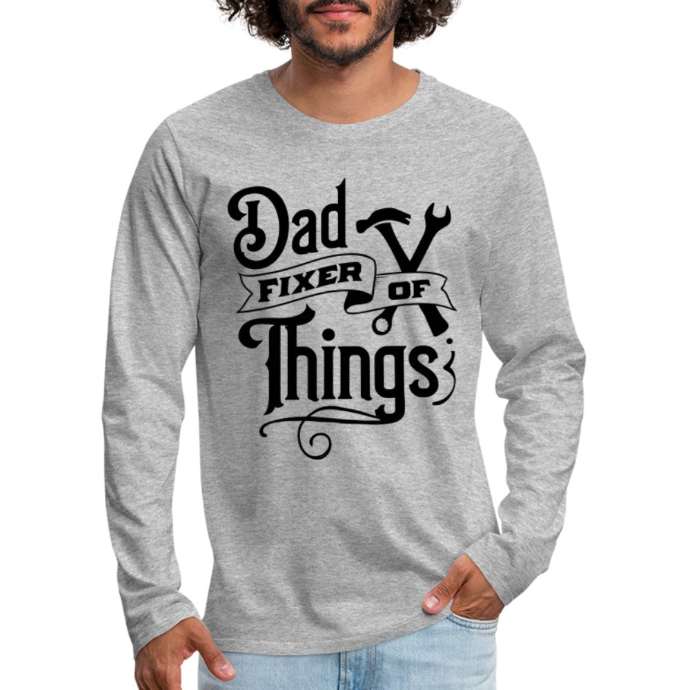 Dad Fixer of Things Premium Long Sleeve T-Shirt - red