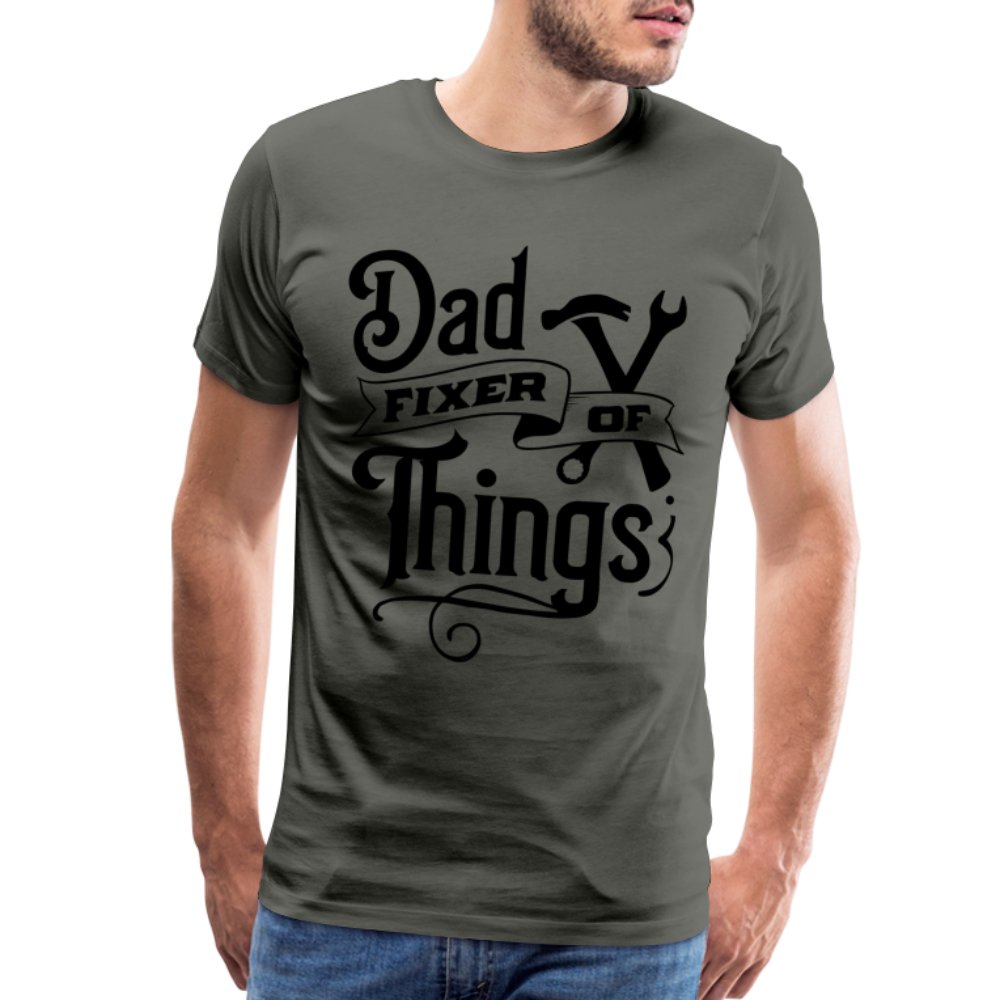 Dad Fixer of Things Premium T-Shirt - asphalt gray