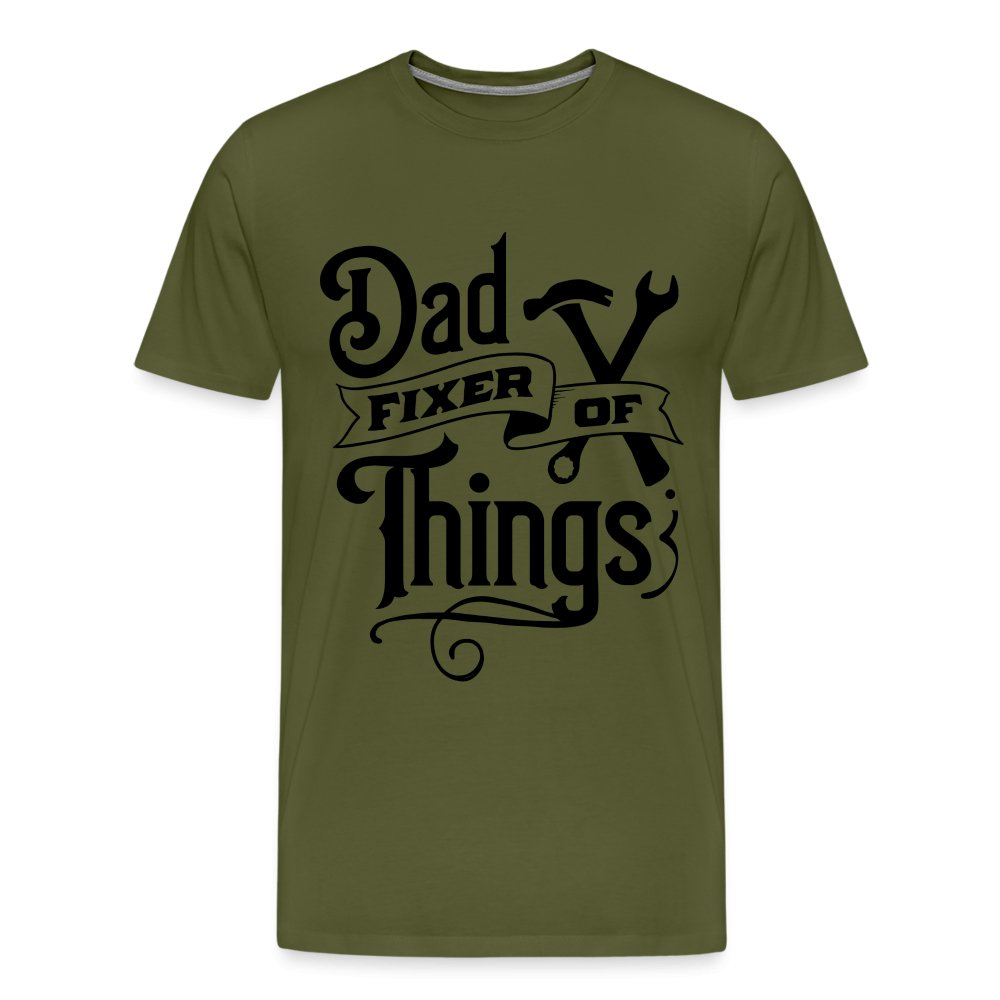 Dad Fixer of Things Premium T-Shirt - olive green