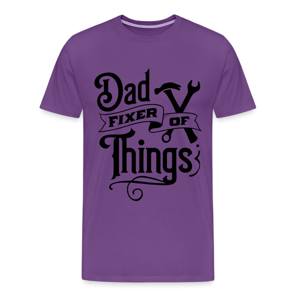 Dad Fixer of Things Premium T-Shirt - purple