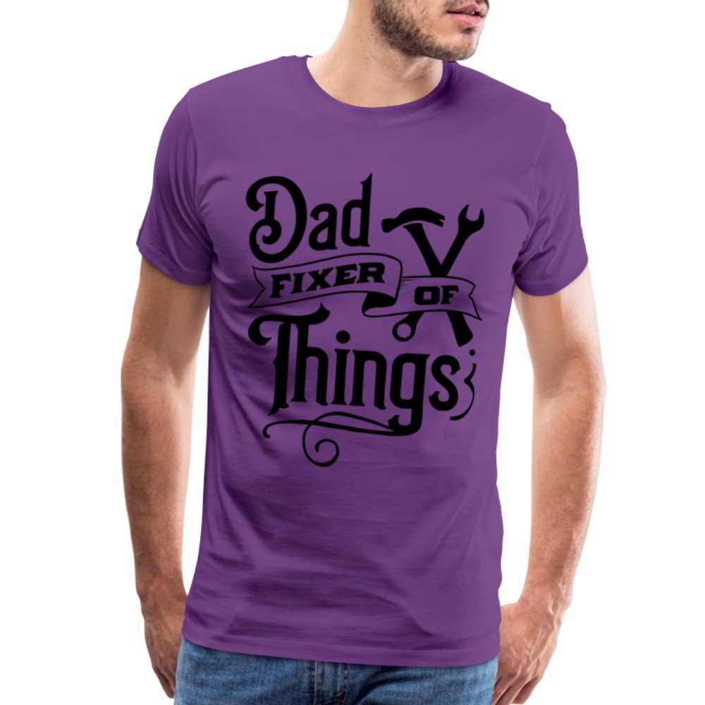 Dad Fixer of Things Premium T-Shirt - purple