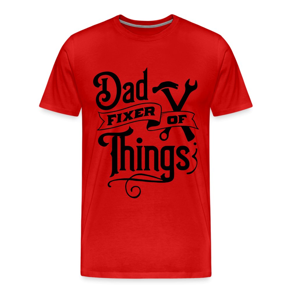 Dad Fixer of Things Premium T-Shirt - red