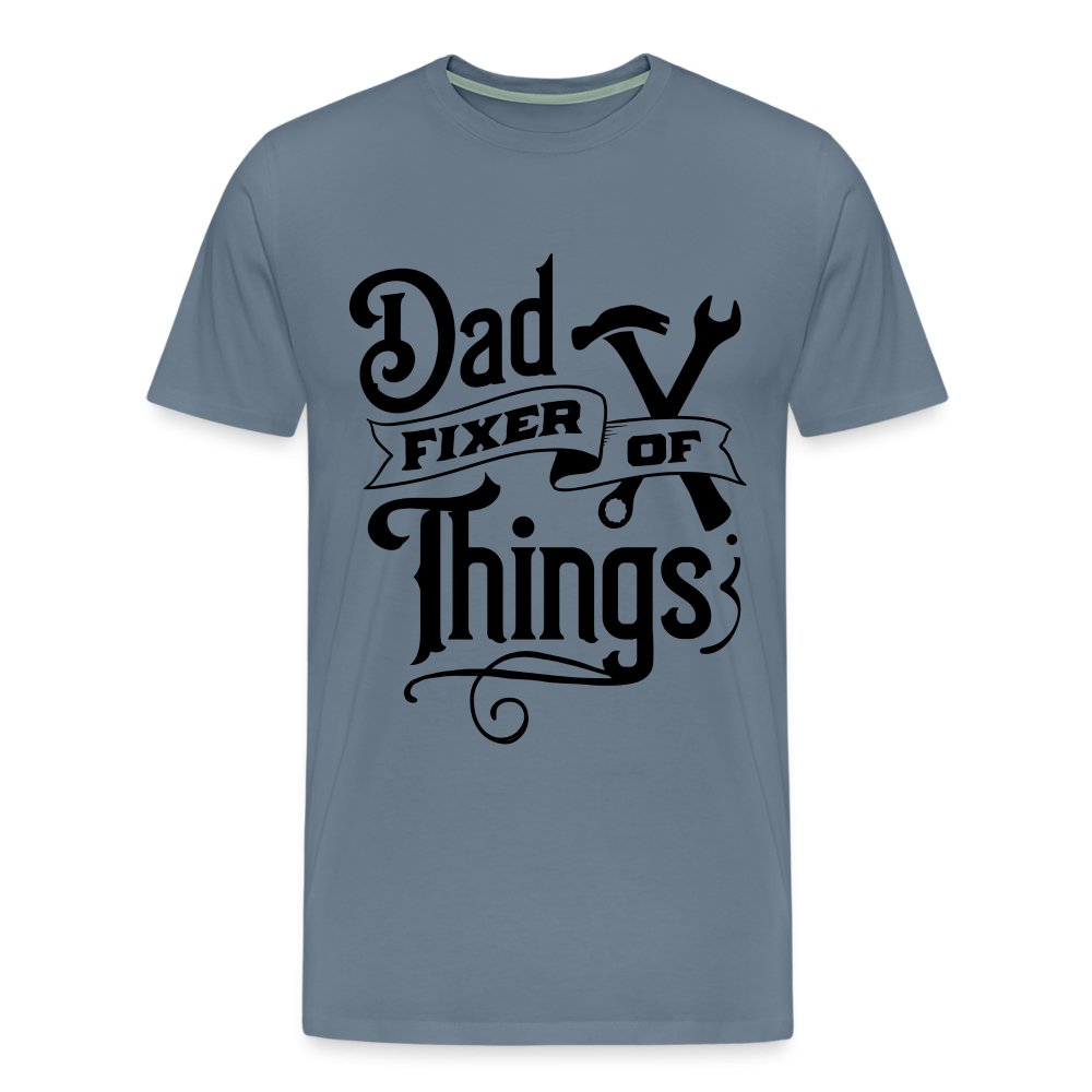 Dad Fixer of Things Premium T-Shirt - steel blue