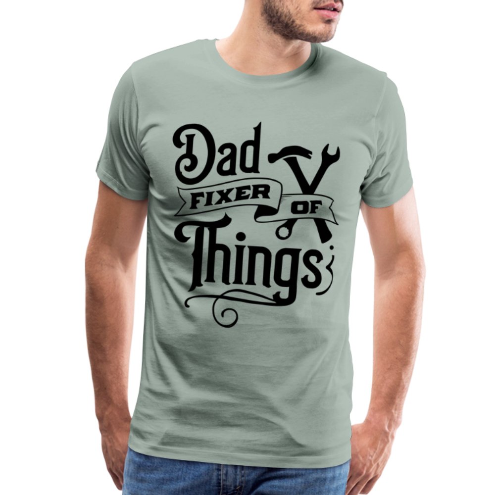 Dad Fixer of Things Premium T-Shirt - steel green